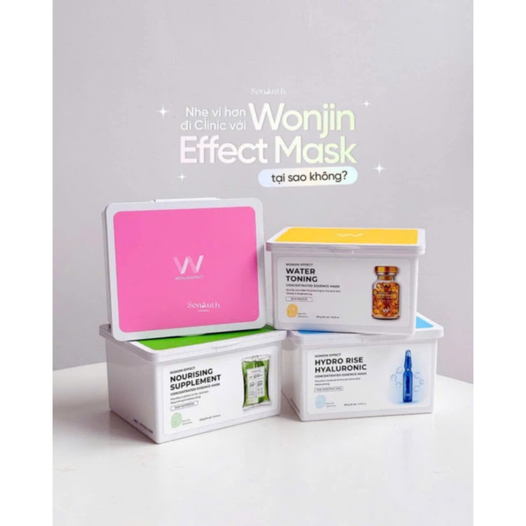 Hộp 30 miếng mặt nạ Wonjin Effect Concentrated Essence Mask