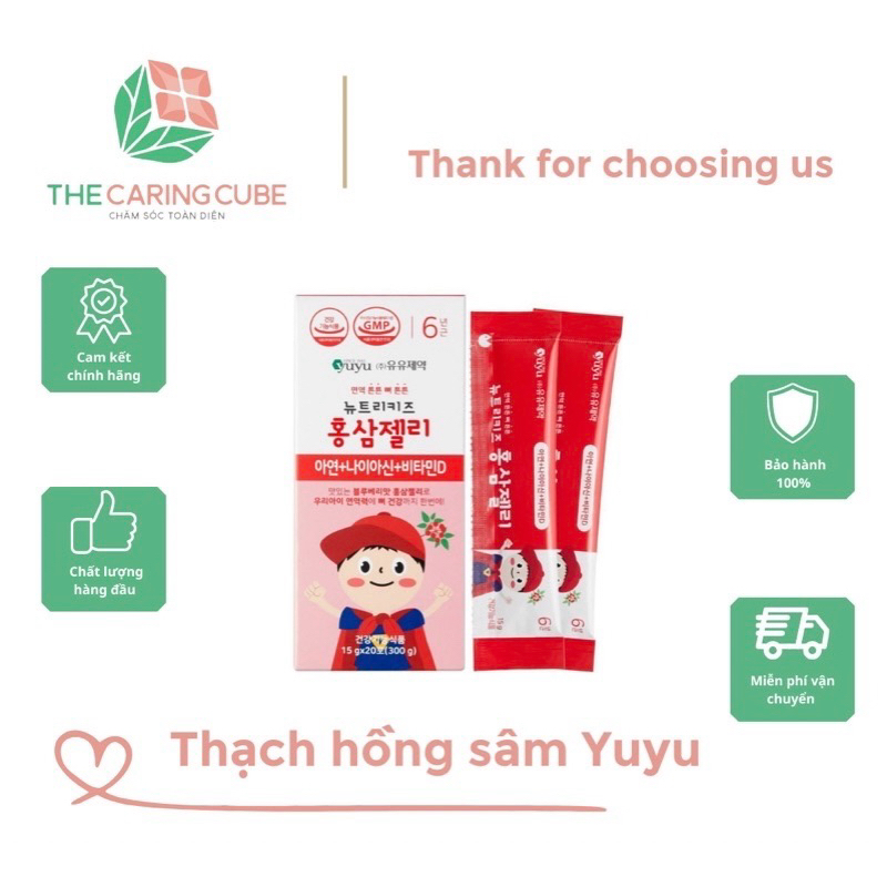 THẠCH HỒNG SÂM YUYU 20 GÓI