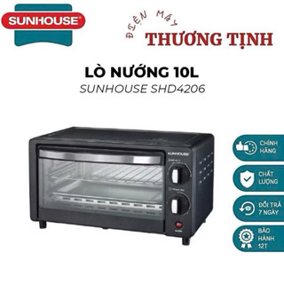 Lò nướng SUNHOUSE SHD4206 dung tích 10L hàng chính hãng bảo hành 12 tháng