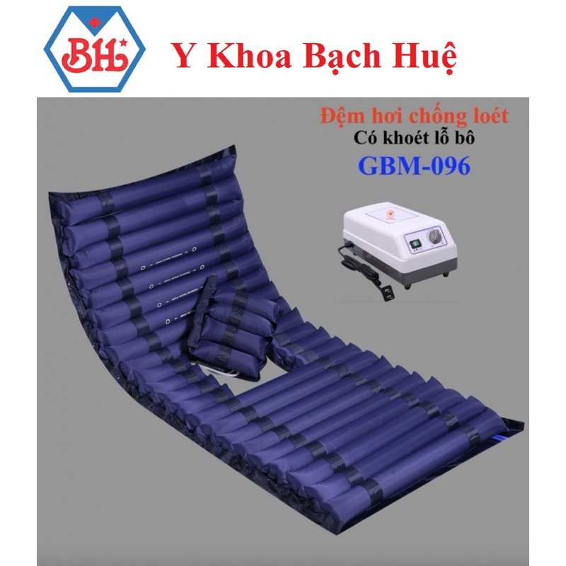 Nệm hơi chống loét có khoét lổ đi vệ sinh GBM- 096, Nệm hơi có lổ GBM 096