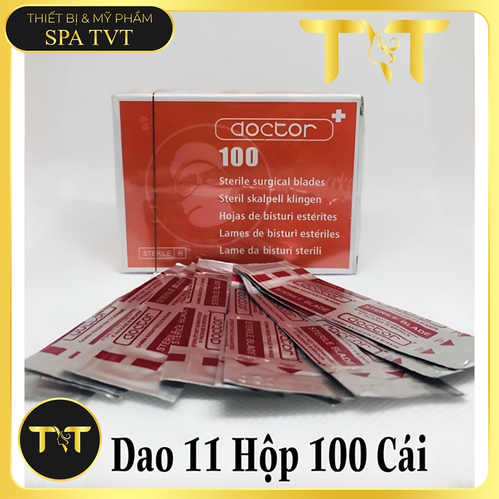Hộp Lưỡi Dao Mổ Lăn Mụn DOCTOR Các Số 11 Hàng Chuẩn Y tế Chính Hãng.