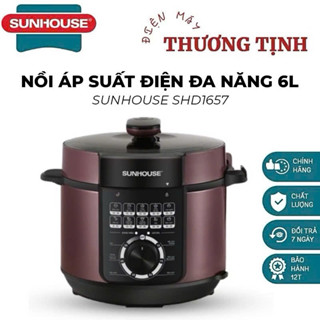 Nồi áp suất điện Sunhouse 6lít SHD1657 hàng chính hãng giá tốt