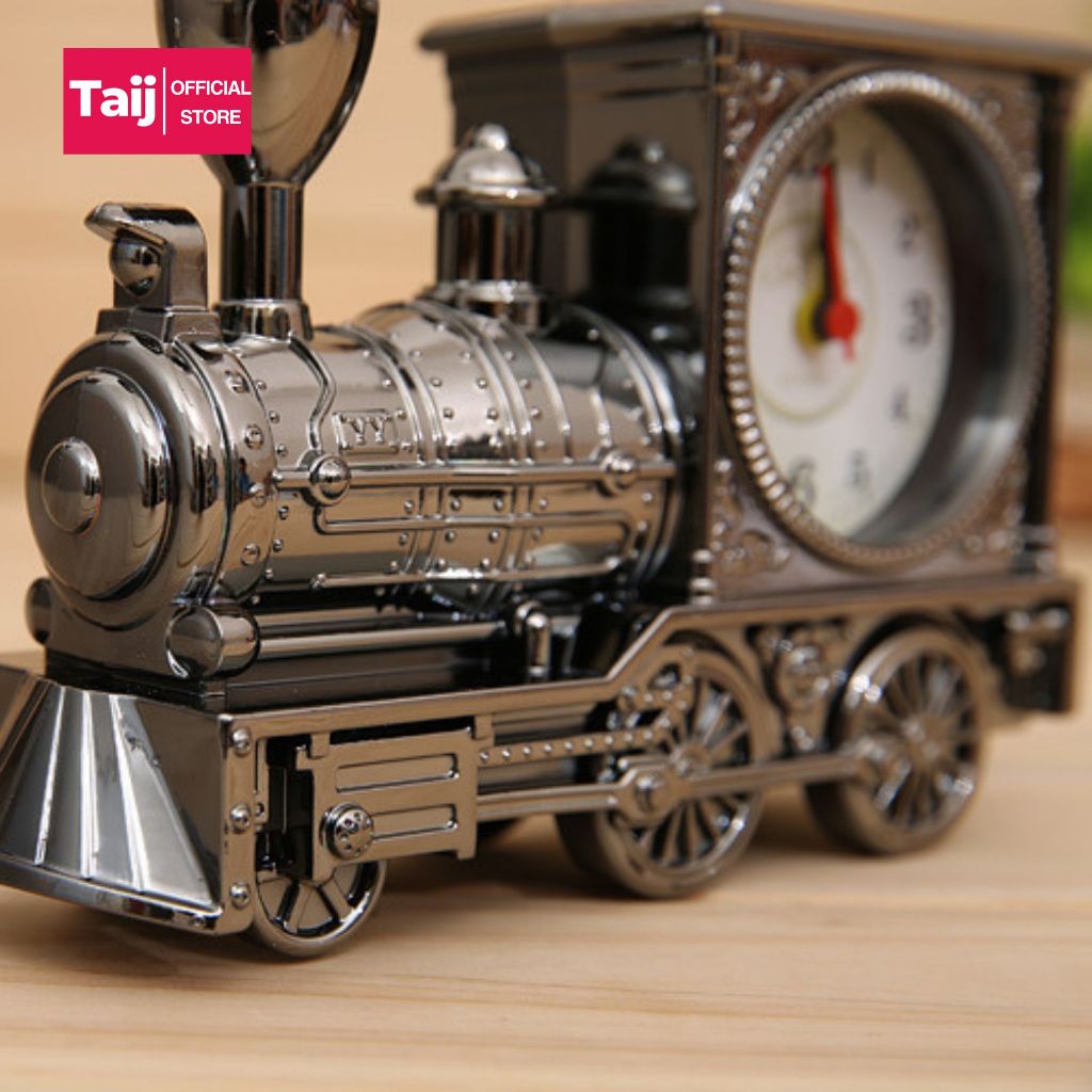 Đồng Hồ Báo Thức Chuông To,Mô Hình Tàu Hỏa Phong Cách Retro Sang Trọng để bàn decor quà tặng ý nghĩa