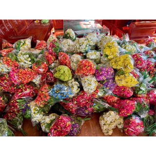 Chùm hoa cánh bướm - hoa vải hoa lụa cao cấp