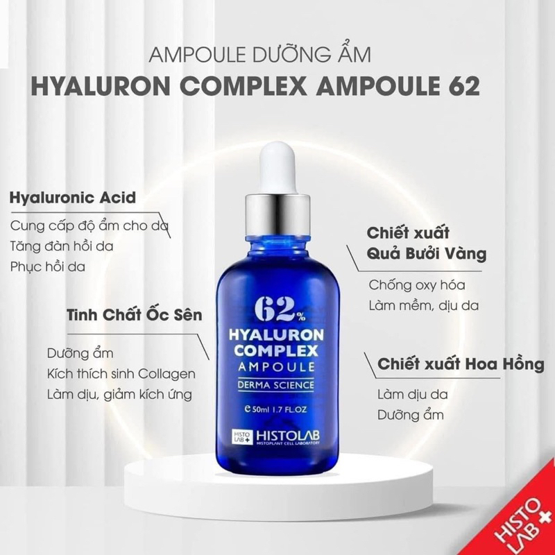Serum HA Histolab 62% tinh chất dưỡng ẩm căng bóng
