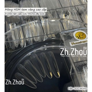 Móng Úp HSM tem vàng Vuông, Nhọn, Thang, Bầu,Hạt Gạo, Tròn Nhám HSM , móng hsm tem vàng, tổng hợp