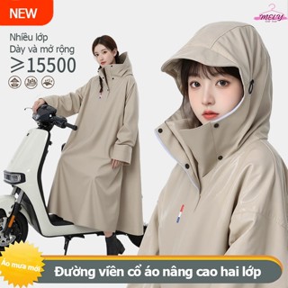 Áo mưa MELY TOP TOP áo mưa bít 1 người cao cấp thời trang di xe máy đơn người lớn nhiều màu tùy chọn