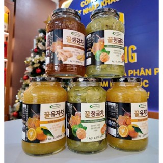   Sẵn Hàng  Mật ong Chanh Gừng Quýt  Kotsam Honey Citron Tea Hàn Quốc Hũ 1Kg 