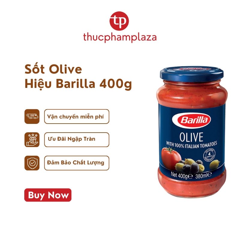 Sốt Olive Barilla 400g – Hương Vị Địa Trung Hải Đậm Đà