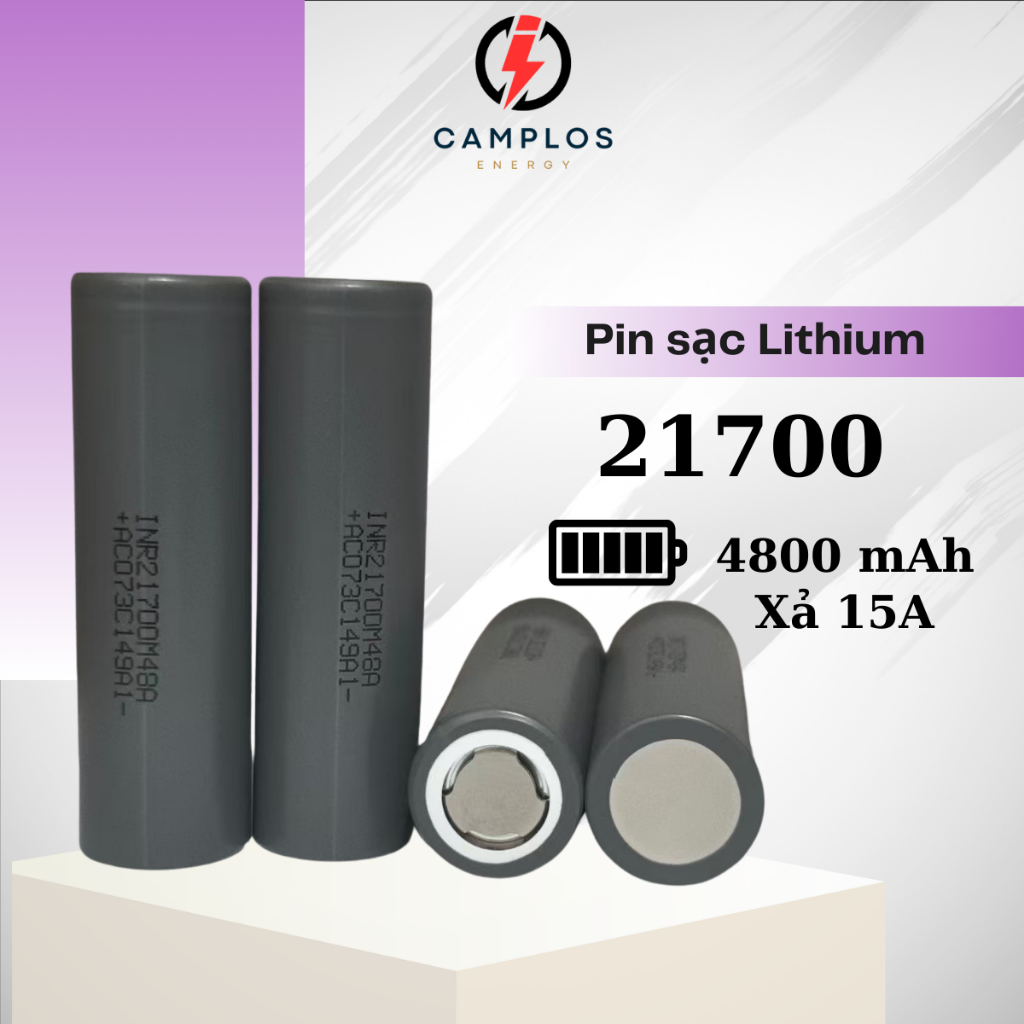 Pin 21700 LG 4800mAh có thể sạc lại dòng xả 3C 15A chuyên dụng cho đèn pin siêu sáng