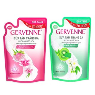 Túi sữa tắm trắng da hương nước hoa Gervenne 600g/400g