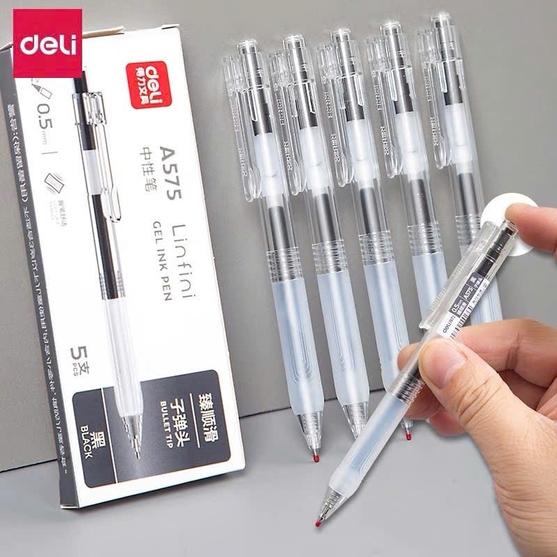 Bút Bi Mực Gel Deli A575, S101 1.5 0190
