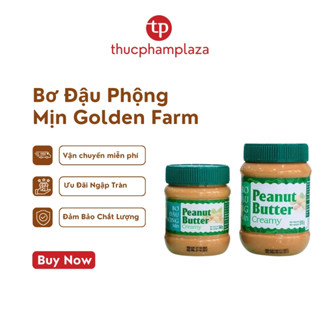 Bơ đậu phộng mịn Golden Farm 340g, 510g