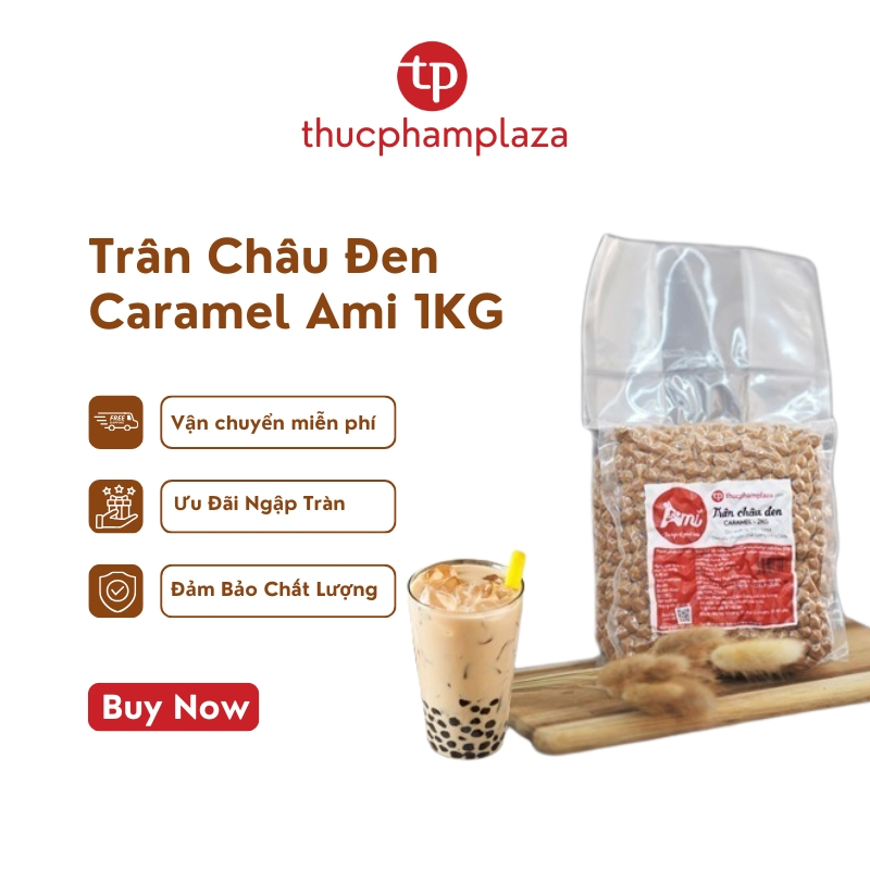 Trân châu đen caramel AMI 2KG