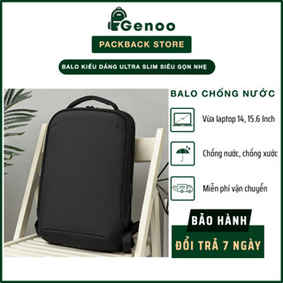 Balo Laptop Kiểu Dáng Ultra Slim Siêu Gọn, Form Công Nghệ 3D Cứng Cáp Với Chất Liệu Microfiber Chống Nước, Chống Xước