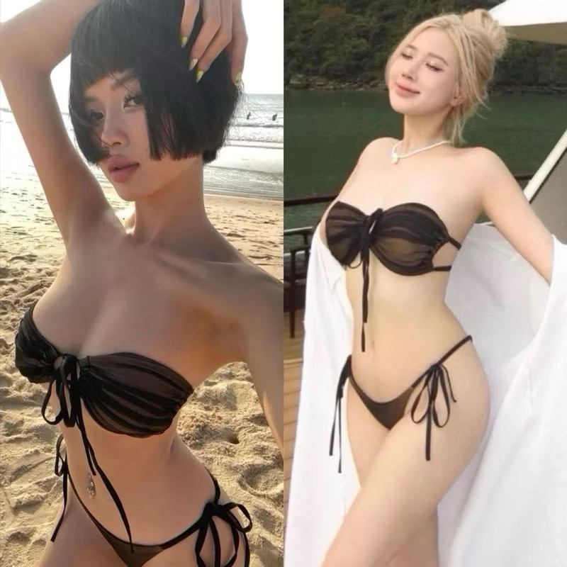 Bikini áo tắm hai mảnh nu phối ren siêu sang quần lọt nho( hàng sẵn hcm ) | BigBuy360 - bigbuy360.vn