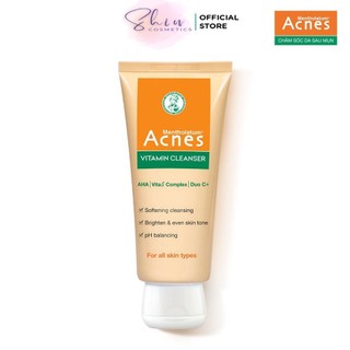 Kem Rửa Mặt Vitamin Dưỡng Da Giảm Thâm Mụn  Acnes Vitamin Cleanser 100G