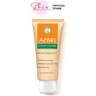 Kem Rửa Mặt Vitamin Dưỡng Da Giảm Thâm Mụn  Acnes Vitamin Cleanser 100G