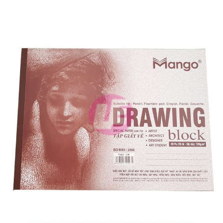 Tập vẽ A3 Mango TVA3 - DR độ dày 120g/m2
