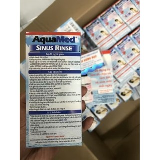 Bộ rửa mũi Aquamed (bình+ 15 gói muối)