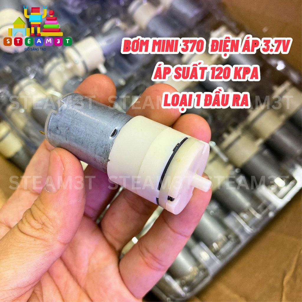Máy bơm khí bơm oxy né khí mini 3V - 5v  motor 370 - LK0125