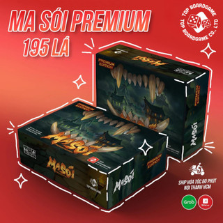   HÀNG CAO CẤP  Ma Sói Premium 195 lá bài cơ bản và mở rộng Việt hoá nhiều phụ kiện chơi kèm thú vị. 