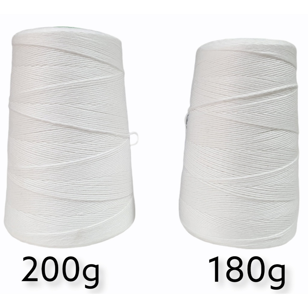 Chỉ May Bao PE (Màu Trắng) - 1 Cuộn Chỉ May (Bao Gạo, Bao Đường, Bao Xi Măng, Cột Thịt, Cột Lạp Xưởng,...)