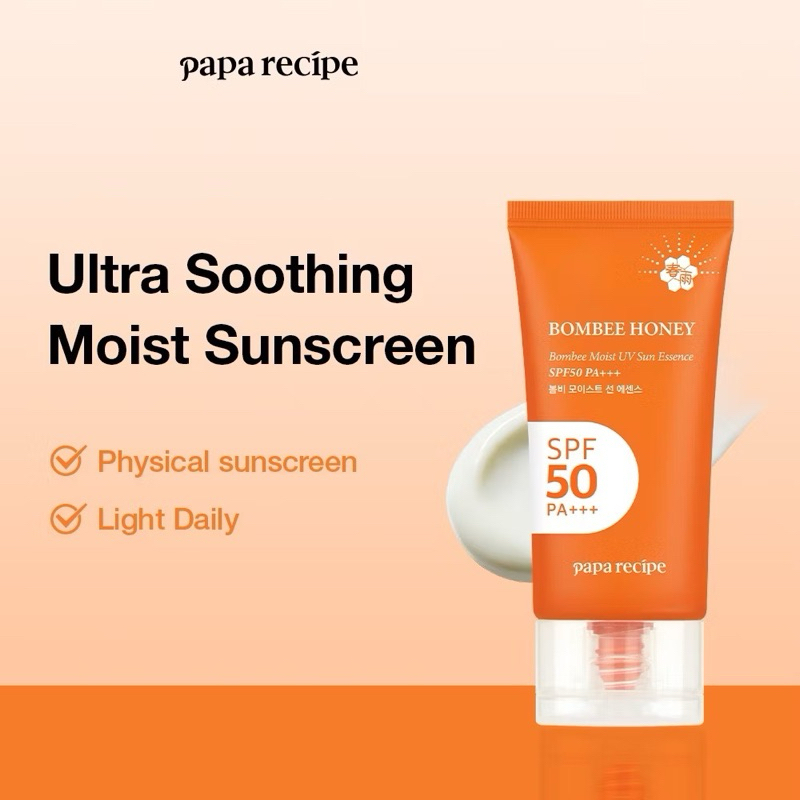 [HSD T11/2026] Kem Chống Nắng Papa Recipe Bombee Moist UV Sun Essence 50ml