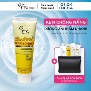 Kem chống nắng dưỡng ẩm FIXDERMA Shadow SPF 50+, PA+++ Cream Giúp Bảo Vệ Phù Hợp Mọi Loại Da 75g (Bao bì mới)