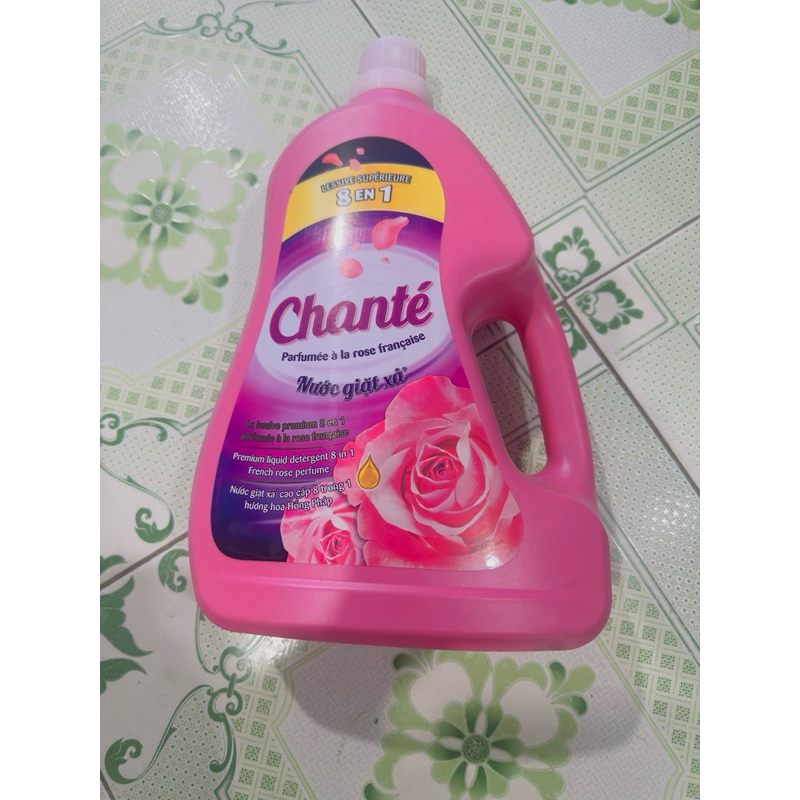 Giặt sạch hiệu quả với nước giặt xả Chanté cao cấp 8 trong 1