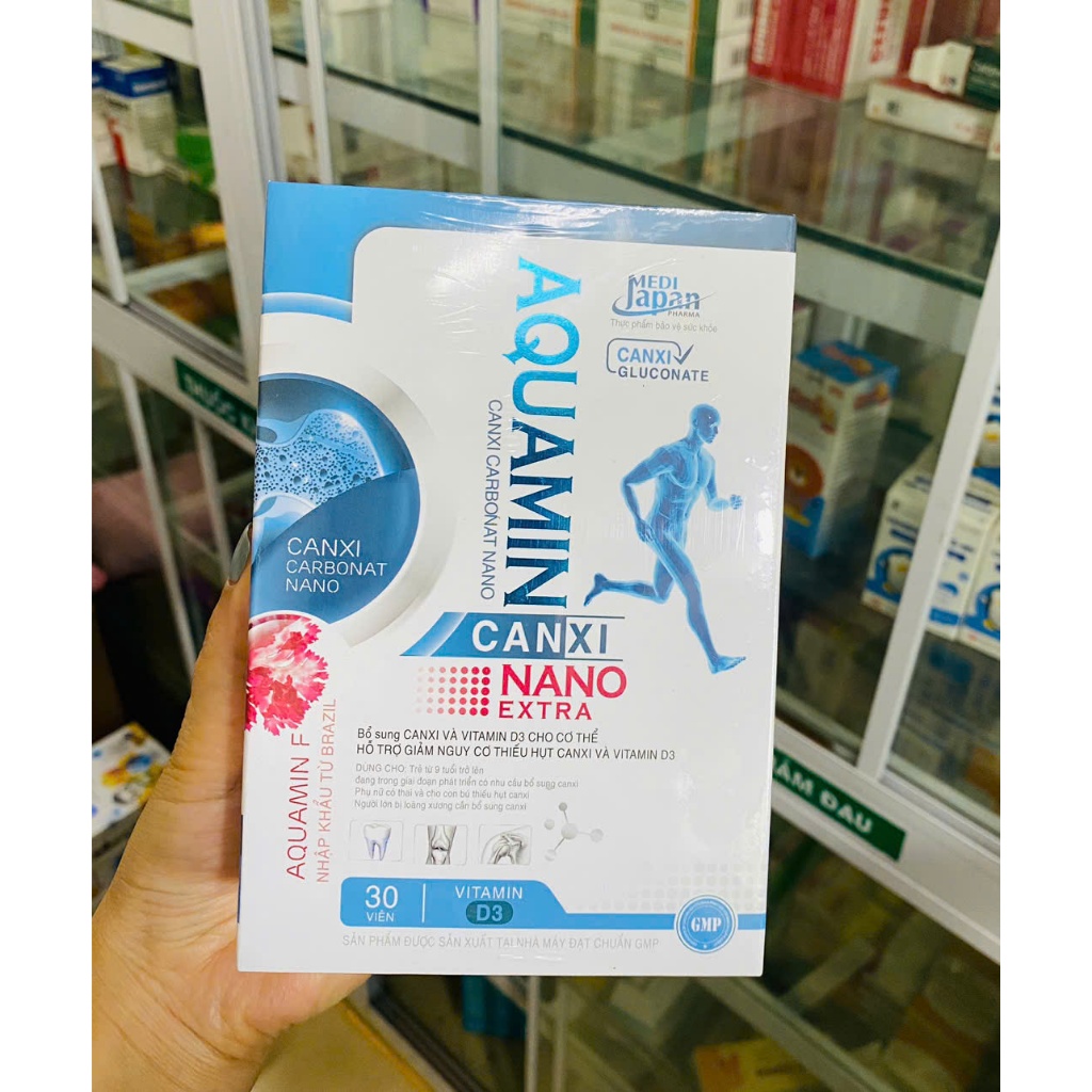 HỘP 30v - CANXI Nano Aquamin - Canxi từ tảo biển
