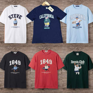 Áo thun bé trai/ BG tay ngắn Gấu size đại 5-18t/24-52kg vnxk