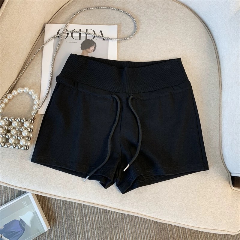 Quần short đùi cạp cao Dehood có túi chất nỉ mềm mịn không nhăn có dây rút tôn V3 | BigBuy360 - bigbuy360.vn