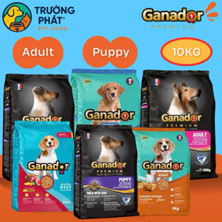 [Ganador 10Kg Bao Xá] Thức Ăn Hạt Chó Ganador Adult & Puppy Các Loại