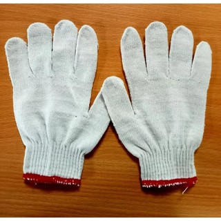 Găng tay len sợi bảo hộ lao động (màu trắng, muối tiêu) 1 ĐÔI