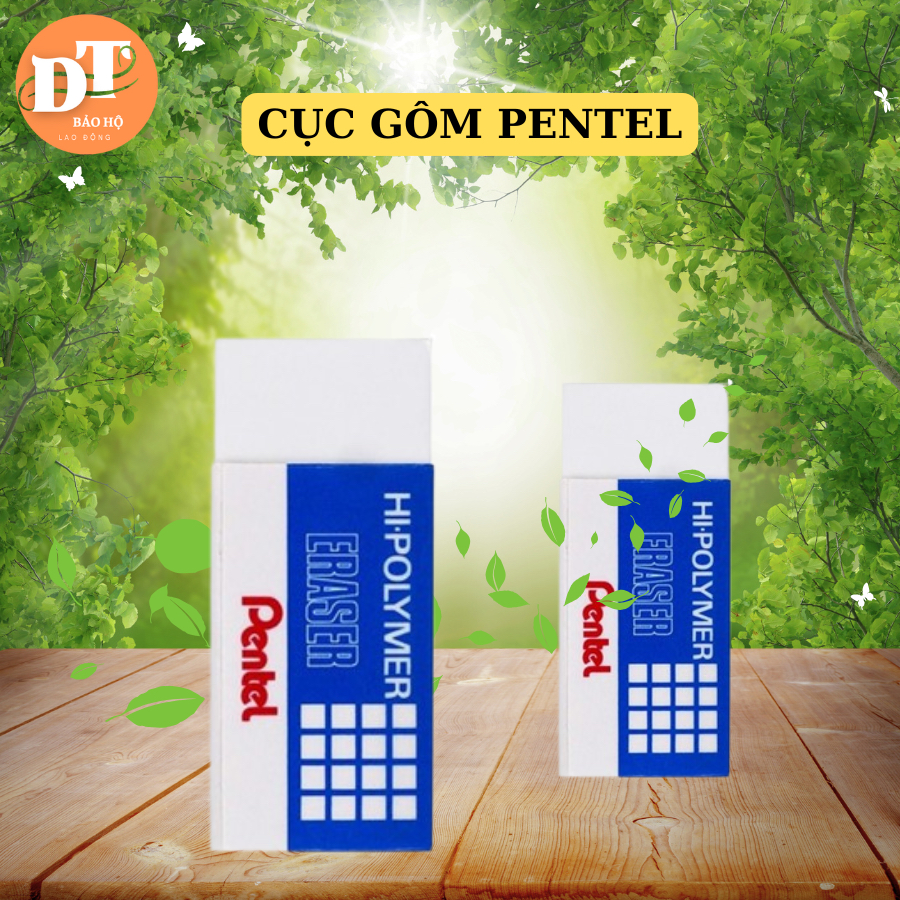 (Combo 5 Cục) Gôm Pentel Trắng – Tẩy Bút Chì Sạch Không Lem – Mềm, Ít Bụi – Chính Hãng Pentel