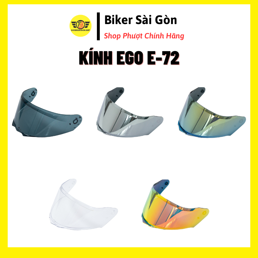 Kính Chắn Gió Mũ EGO E-72 - Biker Sài Gòn