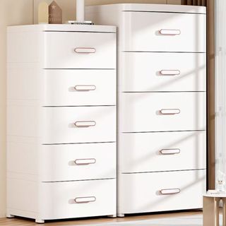 tủ nhựa đựng quần áo45-55cm tủ quần áo trẻ em Màu trắng tủ đựng đồ đa năng Có thể di chuyển tủ nhựa duy tân