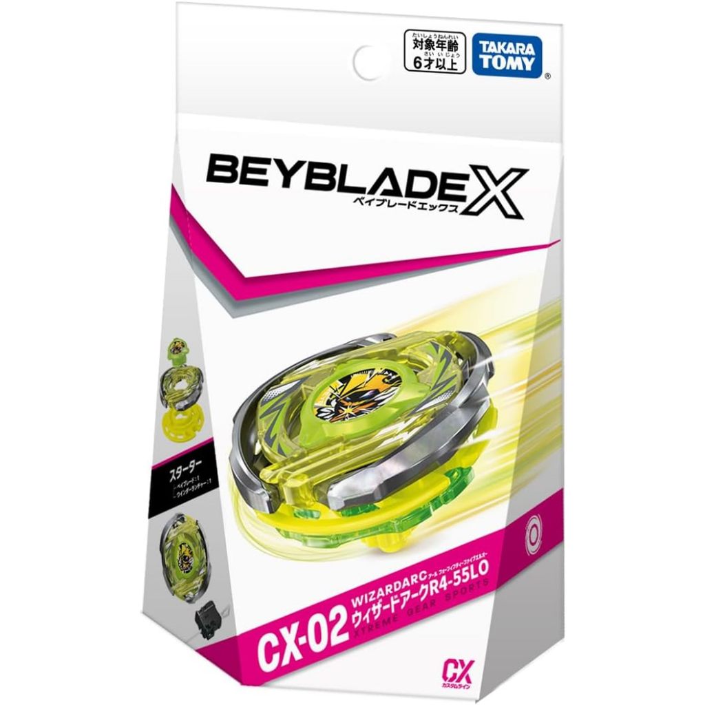 BEYBLADE X Beyblade X CX-02 Starter Wizard Arc R4-55LO