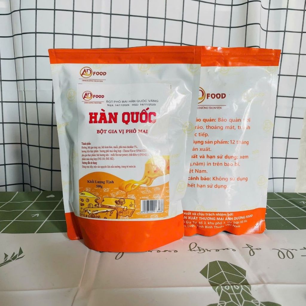 1KG BỘT PHÔ MAI HÀN QUỐC VÀNG