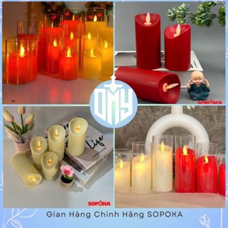 Nến điện tử SOPOKA mini trang trí giáng sinh noel công giáo nến điện dùng pin tiện lợi tặng kèm pin