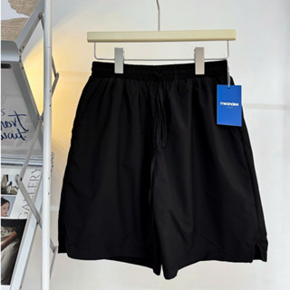 Quần Short Dù Nhăn Meandee Quần Đùi Trơn Unisex Ống Rộng Mỏng Nhẹ Lót lưới 2 Lớp Form Trên Gối  - QSDN1