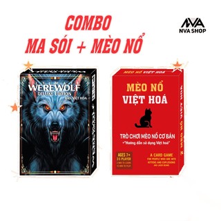    COMBO HỦY DIỆT   MA SÓI + MÈO NỔ việt hoá - Siêu tiện lợi 