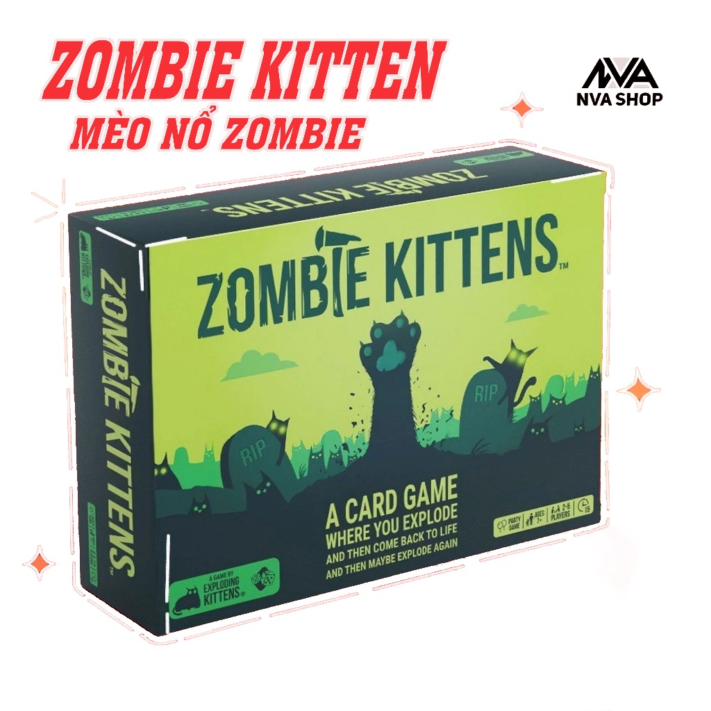 Mèo Nổ ZOMBIE KITTENS việt hoá - Trò chơi boardgame