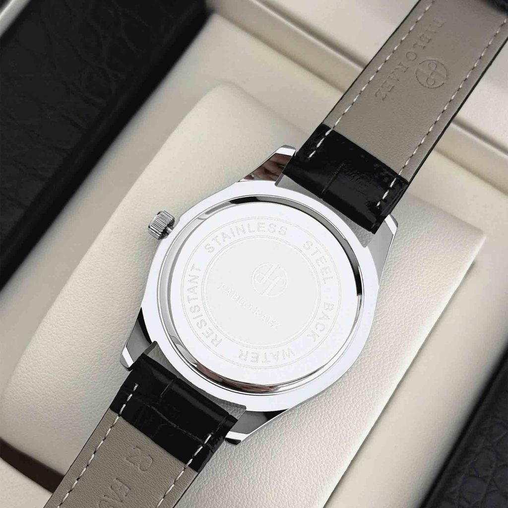 Đồng hồ nam dây da chính hãng PABLO RAEZ 2880 có chức năng lịch chống nước phát sáng mặt số có kèm hộp 38mm CARIENT | BigBuy360 - bigbuy360.vn