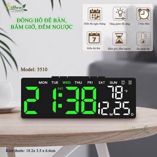Đồng Hồ LED Để Bàn Có Chức Năng Bấm Giờ, Đếm Ngược, Báo Thức Hiển Thị Thời Gian Nhiệt Độ