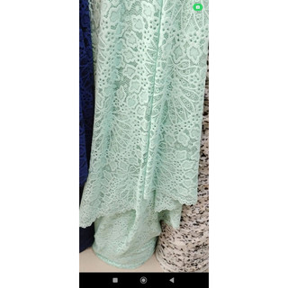 Vải ren thun co giãn chất đẹp (màu trắng, khổ 1.6m)