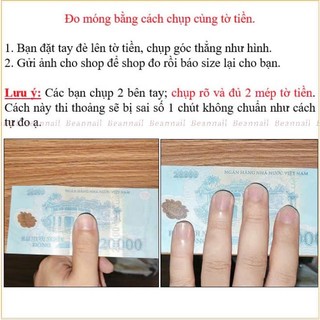 Móng giả đính đá charm nơ cao cấp - B68