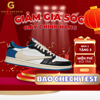  Giày Nike Fragment Design x Travis Scott x Air Jordan 1 Retro Low DM7866-140 Chính Hãng GOLD SNEAKER 