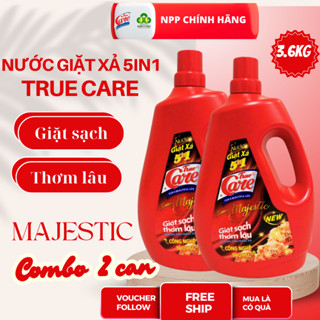 Combo 2 chai màu đỏ 3.6 kg  Nước giặt xả 5in1 True care